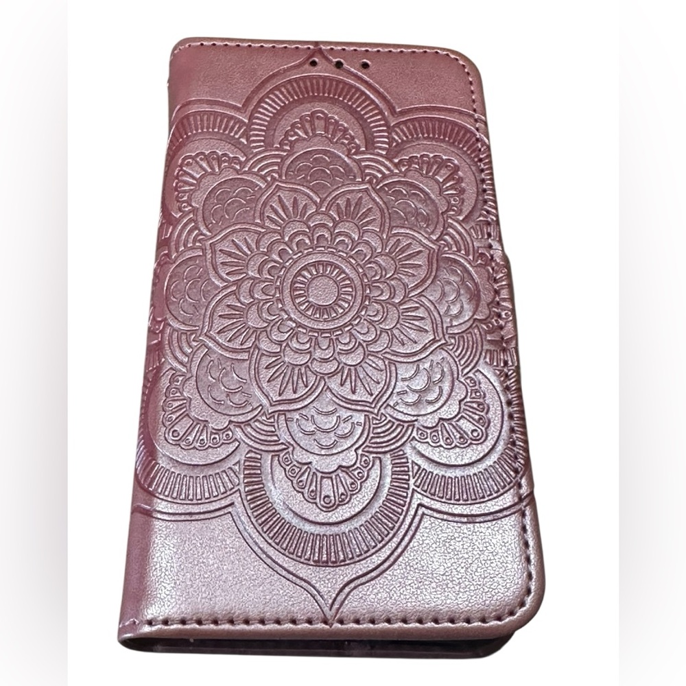 Asuwish Brand iPhone X/XS Rose Gold Fold Open Phone Case